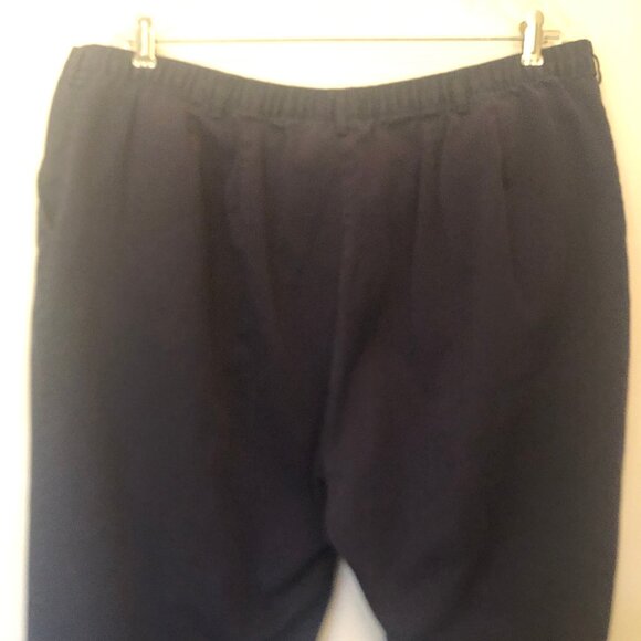 Lands' End navy cotton/poly blend pants sz 20 W - Picture 6 of 9